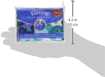 Kleenex Facial Tissues, On-The-Go Slim Pack, Travel Size, 10 Count (Pack of 3)