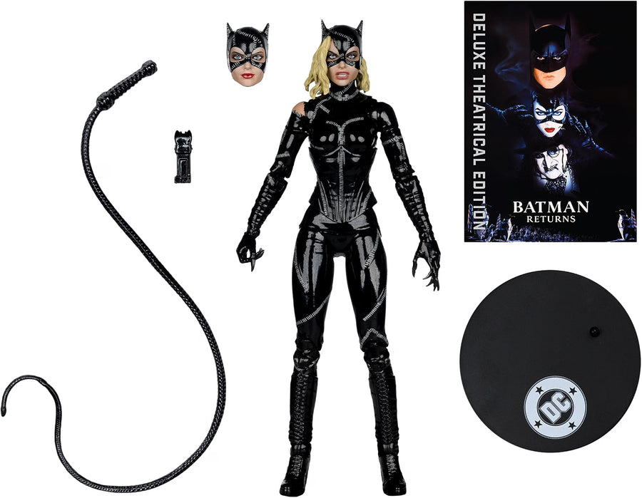 McFarlane Toys- DC Multiverse Battle Damaged Catwoman (Batman Returns) 7" Action Figure Deluxe Theatrical Edition