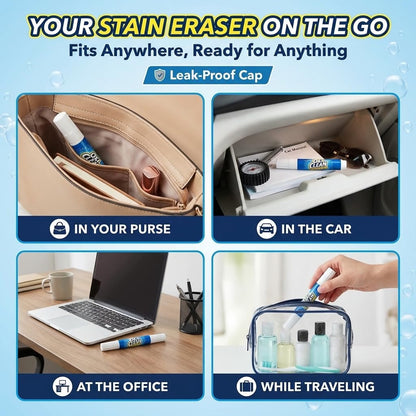 OxiClean On The Go Stain Remover Pen, 0.74 Fl Oz – Instant Travel Stain Cleaner for Clothes, Food, Wine, Coffee, Makeup, Portable & Easy Use