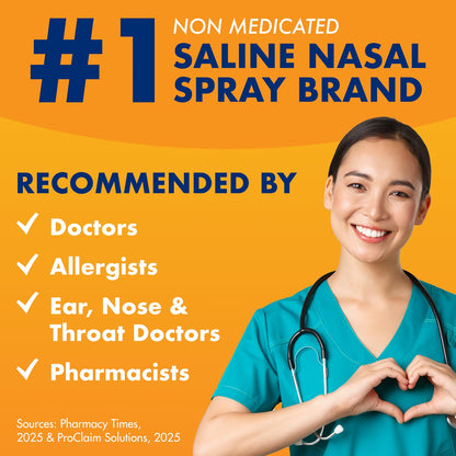 ARM & HAMMER Simply Saline Nasal Care Daily Mist 1.6oz | Instant Relief, Everyday Congestion Relief